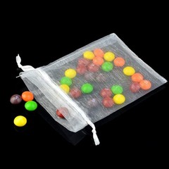 Versatile 50pcs Organza Gift Bags in Mixed Colors with Secure Drawstring Closure