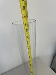 (Set of 4) 39 1/2 Trumpet Clear Glass Vases Wedding Party Centerpieces Event