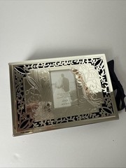Lenox Our Wedding Silver Plated 4″ x 6″ Photo Album Holds 80 Pictures READ