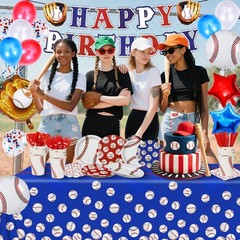 185 Pcs Baseball Party Decorations Baseball Birthday Party Decorations Serves…