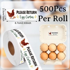 1000Pcs Fresh Farm Egg Packaging Set Include 500Pcs Market Egg Handling Stick…