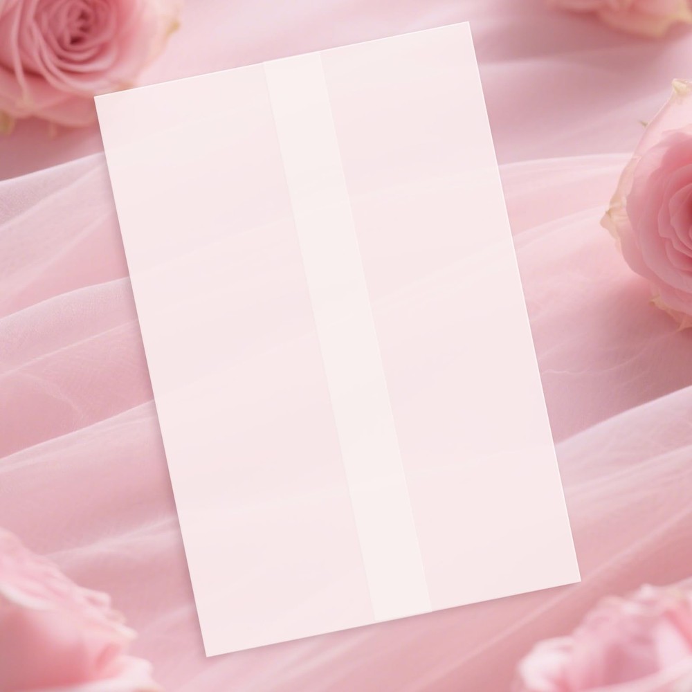 120 Pack Pre-Folded Vellum Jackets for 4×6 Invitations, 4 x 6 inch, 120Pcs