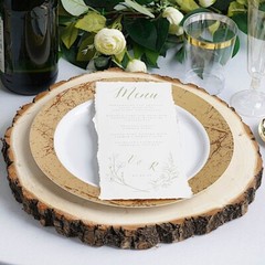 15″ wide Natural Round Poplar Wooden Slices Party Tabletop Wedding Crafts