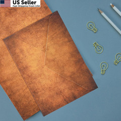 Vintage Stationery Paper and Envelopes Set – 24 Sheets Classic Aged