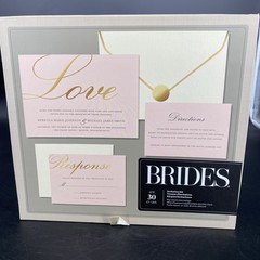 BRIDES Modern Invite Invitation Kit Bridal Wedding Blank New Lot Of 2(60 Count)