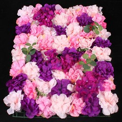 6 Pieces Artificial Silk Flower Wall Panel 60cm*40cm Wedding Decor Background