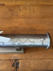 Silver Plated/pewter Marriage Certificate Holder 9 In Scroll Case Engravable