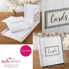 Collapsible Rustic Wood Card Box – Ideal for Wedding Receptions and Showers