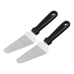 2pcs Pie Server Cake Pizza Spatula Baking Cutter Wedding Party Serving Black