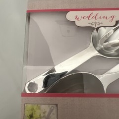 2 Packs of 2 Silver 6×2″ Plastic Shiny Candy Bar Scoops Wedding Party – NEW!