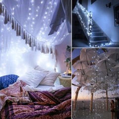 100 LEDs 10M Solar Waterproof LED Copper Wire String Light Wedding Xmas Decor SS
