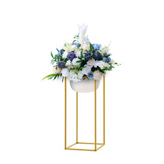 23.6in 10Pcs Tall Gold Metal Flower Stand for Wedding Table Centerpieces Decor.