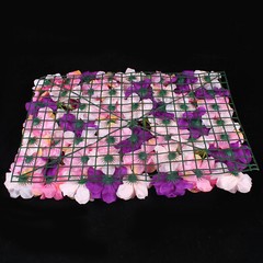 6 Pieces Artificial Silk Flower Wall Panel 60cm*40cm Wedding Decor Background