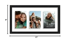Americanflat 4×6 Collage Picture Frame with Shatter-Resistant Glass – Fits Th…