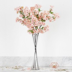 4 BLUSH 40″ tall Bushes with Silk Cherry Blossoms Flowers Party Wedding Bouquets