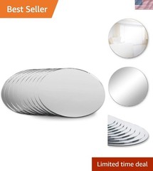 Stunning 10-Piece Set of Round Mirror Centerpieces for Weddings and Interiors