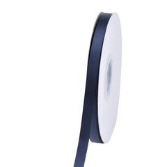 Ribest 3/8 inch Navy Blue Double Face Satin Inch × 50 Yard,