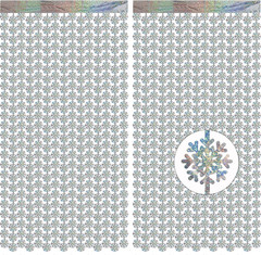 Silver Blue Snowflake Fringe Curtain – Winter Onederland Streamers Backdrop wit