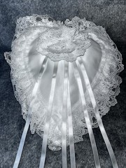 Vintage Classic Wedding Pillow Lace Ribbon
