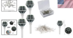 Handheld Wedding Flower Bouquet Holders – Set of 4 with 100 Pins Included