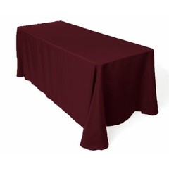 12 packs Rectangle 90″x156″ inch Polyester Tablecloth 6ft Banquet Cover 18 Color