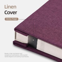 Vienrose Large Photo Album Self Adhesive for 4×6 5×7 8×10 Pictures Scrapbook Alb