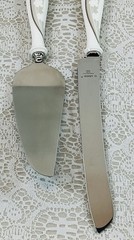 Lenox “Bellina” Wedding Cake Knife And Server Set Stainless Steel Blade w/Boxes
