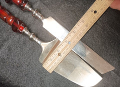 Cypress Home 2 Piece Dessert Server Set Knife & Server India Acrylic Handles
