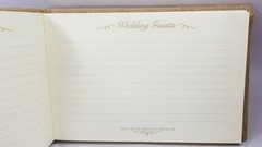 Studio His and Hers Burlap and Lace Guest Book With Cream Pages New In Box