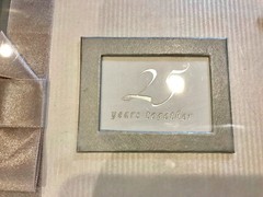 C.R. Gibson Guest Book w/Pen, 25 YEARS TOGETHER, 500 Names, 9 3/4″ x 7″, New NWT