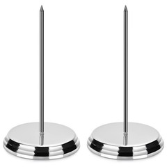 2PCS Receipt Holder Spike, Bill Fork, Check Spindle, Ticket Stabber Silver