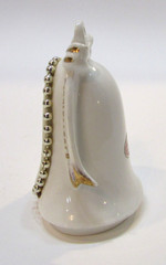 Vintage Japan Bone China White Porcelain Bride Groom Happy Anniversary Ornament