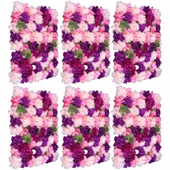 6*Artificial Flower Wall Panel Indoor Outdoor Flower Wall Panel For WeddingDecor