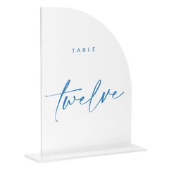 10 PCS Frosted Acrylic Half Arch Blank Sign With Stand Event Decor 5×7 Inch