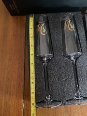 ‘Mr and Mrs’ Champagne Toasting Flutes for Bride and Groom, Wedding Wine Glasses