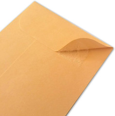 500 PCS #7 Coin Envelopes, 3.5 X 6.5 Inches Brown Kraft Envelopes Classic Small