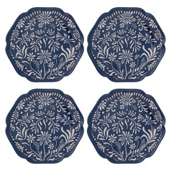 Karma 10.75 Inches Melamine Dinner Plates Set Of 4 Reusable Dishwasher Safe