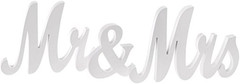 Mr and Mrs Signs Wedding Sweetheart Table Decorations, Wooden Freestanding Lette