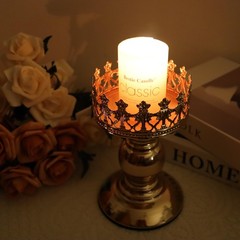 Candle Holders – Set of 2 Candlestick Holders, Luxury Wedding Gift & Gold