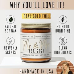 Wedding Gifts for Couples 2026, Bridal Shower Gifts from Bride – ‘Mr and Mrs …