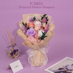 Rosaura Preserved Flowers Bouquets (Pink) Pink
