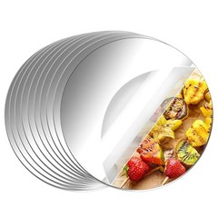 Pack Acrylic Round Mirrors Non Glass Round Mirror Plate Self 6 inches/15 cm 10