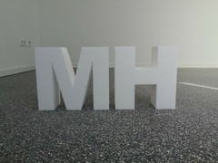 Polystyrene Number 50cm Birthday Anniversary Party Digit Letter Table Decoration 3D