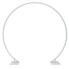 Round Metal Wedding Arch Frame Garden Arbor Flowers Backdrop Stand