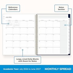 2026-2027 Weekly and Monthly Academic Year 8.5″ x 11″ Fresh Lemons- 2026/2027