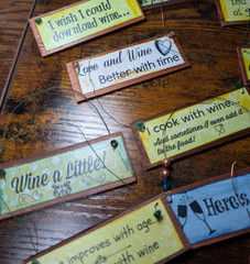 Lot of 46 Handmade Rustic Wine Wedding Favor Signs Guest Gifts Engagement Decor