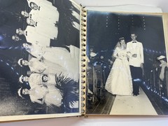 Vintage Wedding Album 17 Photos Ephemera 8”x10” Black and White 1953