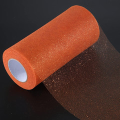 Glitter Tulle Roll Sparkling Tulle Ribbon Fabric Spool for Wedding Decoration Gi