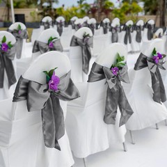4pc 12″x 108» Gray Satin Table Runner Bright Silk Smooth Wedding Party Banquet
