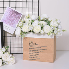 2 Packs Peonies Artificial Flowers, White Artificial Peonies, Silk Peonies Flowe
